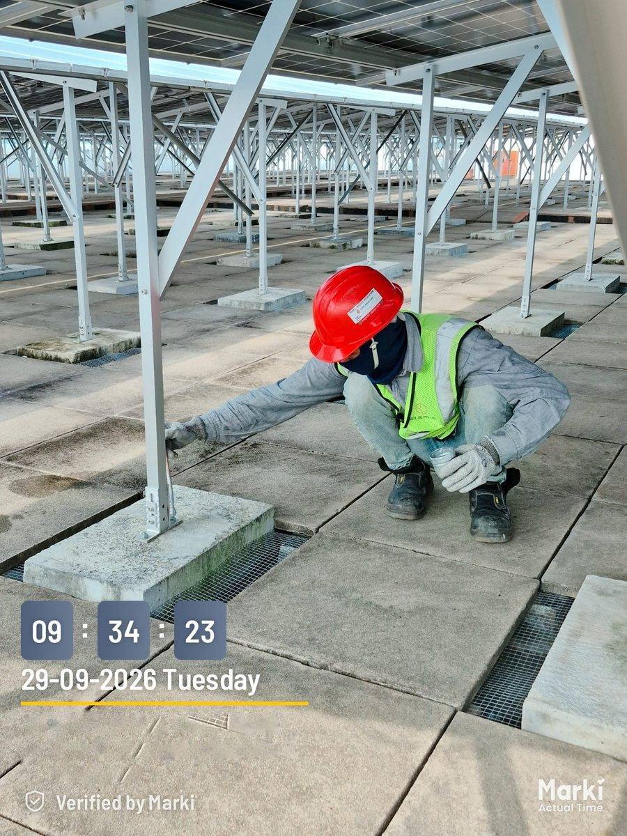 Checking mounting structure and foundations